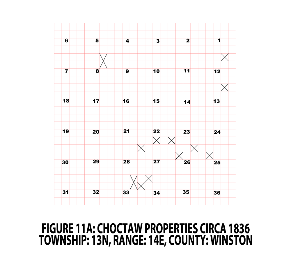 FIGURE 11A - WINSTON CO. TOWNSHIP - CHOCTAW PROPERTIES