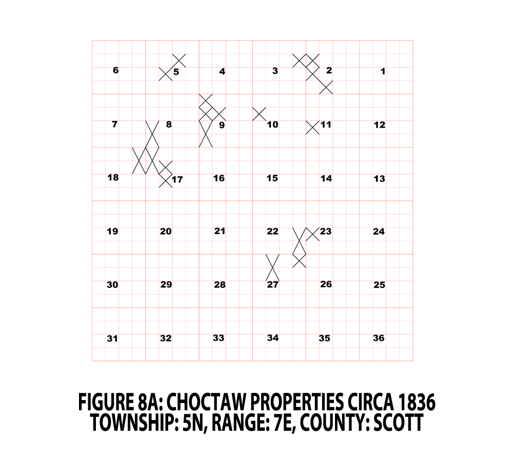 FIGURE 8A - SCOTT CO. TOWNSHIP - CHOCTAW PROPERTIES