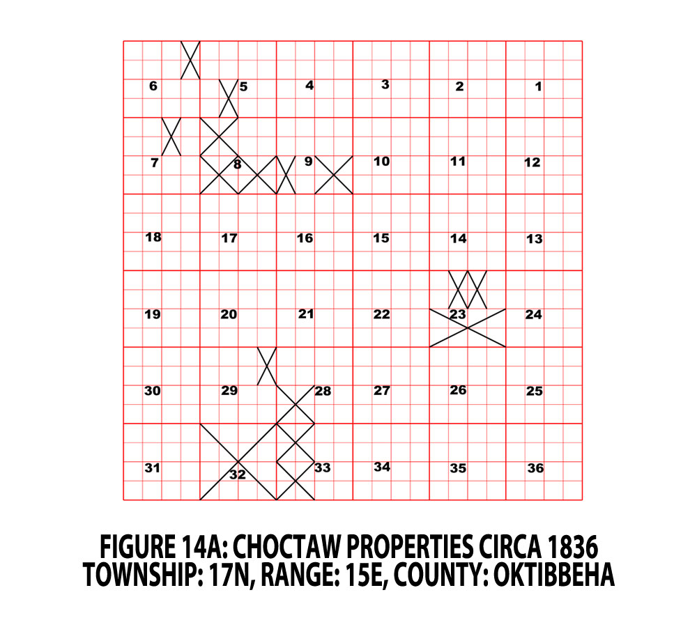 FIGURE 14A - OKTIBBEHA CO. TOWNSHIP - CHOCTAW PROPERTIES