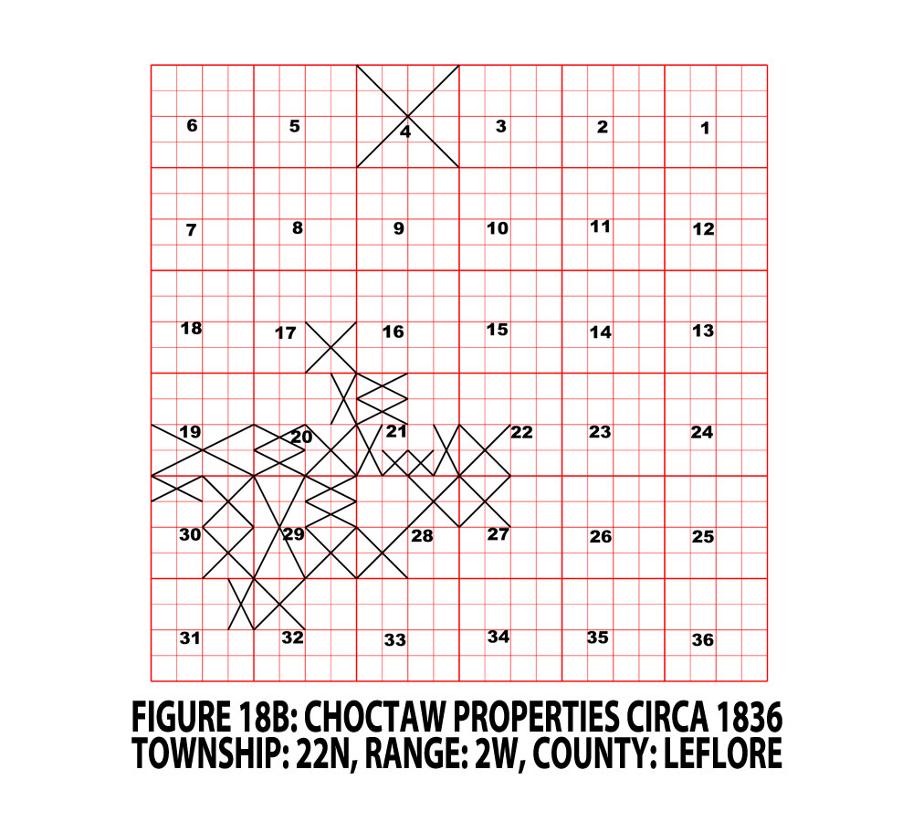 FIGURE 18B - LEFLORE CO. TOWNSHIP - CHOCTAW PROPERTIES